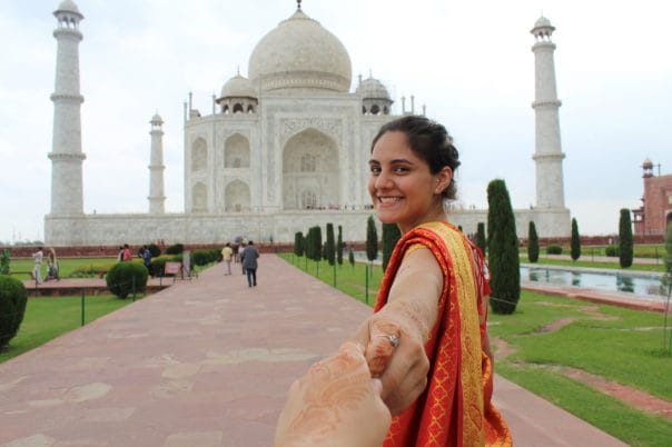 Brittney at the Taj Mahal
